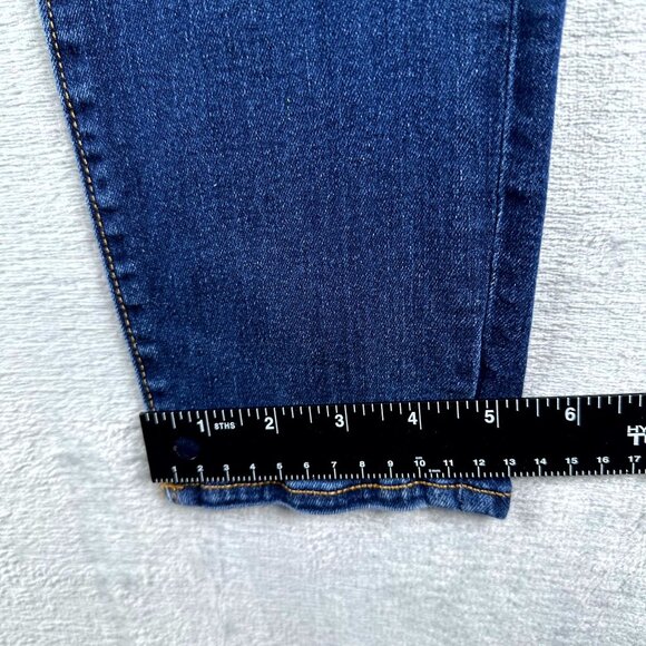 Loft Women's Skinny Jeans High Rise Dark Wash Five Design Pockets Blue Size 29/8 - Picture 9 of 10